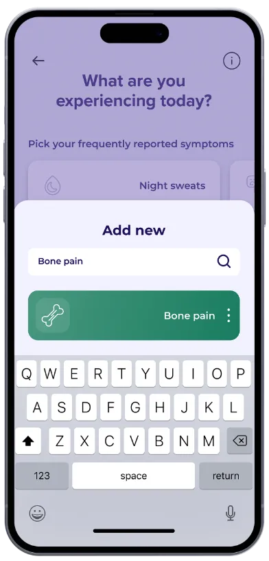 PhenomX – custom health icons and app navigation design
