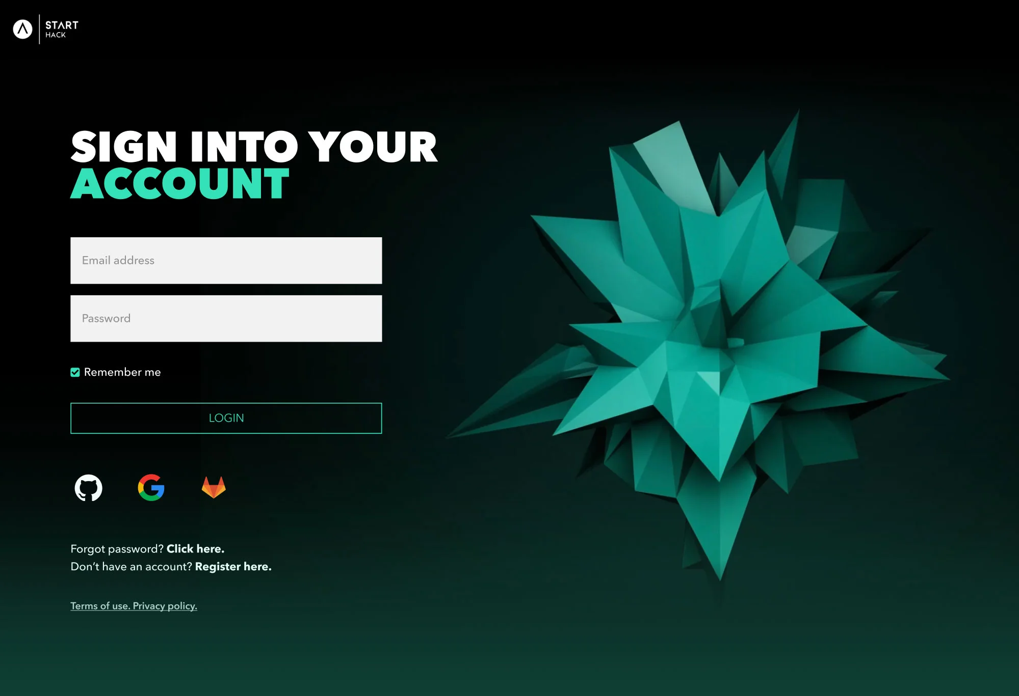 START Hack – hackathon participant and event management platform